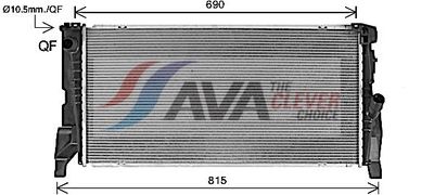 RADIATOR RACIRE MOTOR AVA Clever Choice BW2588 1