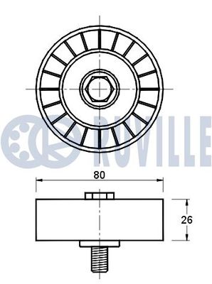 ROLA GHIDARE/CONDUCERE CUREA TRANSMISIE RUVILLE 541064 1