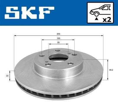 DISC FRANA SKF VKBD80453V2 1