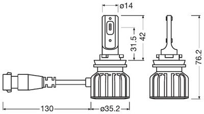 BEC FAR DE LUCRU ams-OSRAM 9006DWBRT2HFB 1