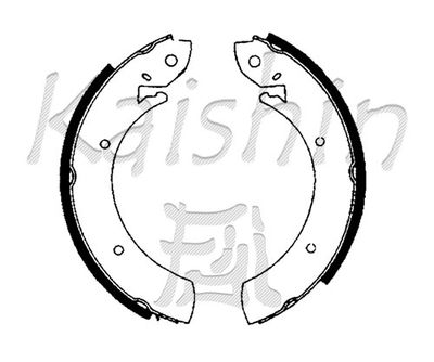 KAISHIN K1191 Тормозные колодки барабанные  для HYUNDAI  (Хендай Галлопер)