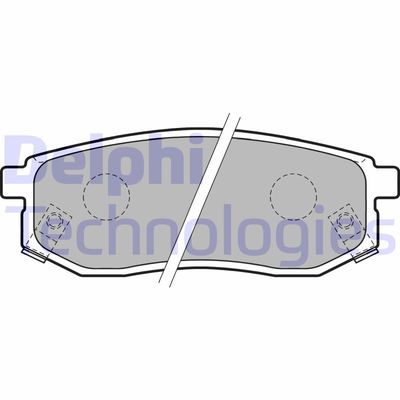 Комплект тормозных колодок, дисковый тормоз DELPHI LP1771 для KIA JOICE