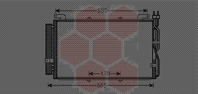 VAN WEZEL 82005220 Радиатор кондиционера  для HYUNDAI MATRIX (Хендай Матриx)