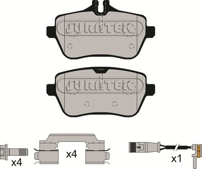 Brake Pad Set JURATEK JCP8234