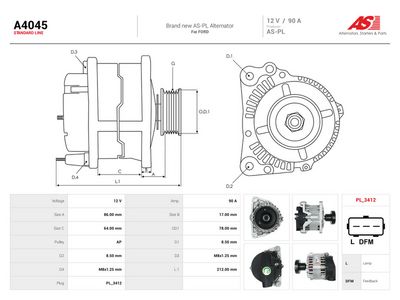 generátor AUTO-STARTER A4045