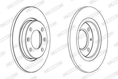 BREMSSCHEIBE FERODO DDF238 1