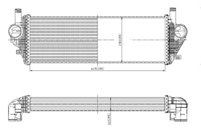 NRF 309074 Интеркулер  для JEEP GRAND CHEROKEE (Джип Гранд чероkее)