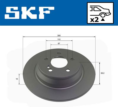 SKF Stabdžių diskas