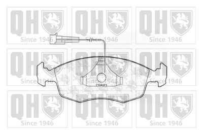 Комплект тормозных колодок, дисковый тормоз QUINTON HAZELL BP1002 для FIAT DOBLO