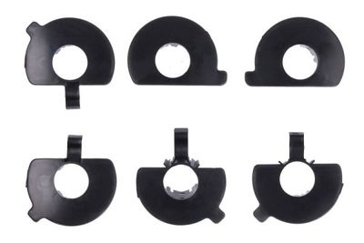 Parkeersensoren montage kit Achter (6 stuks., black-matt) past: TESLA MODEL 3 01.17-08.23