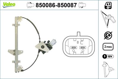 стъклоподемник VALEO 850086
