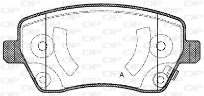Комплект тормозных колодок, дисковый тормоз OPEN PARTS BPA0987.02 для NISSAN NOTE