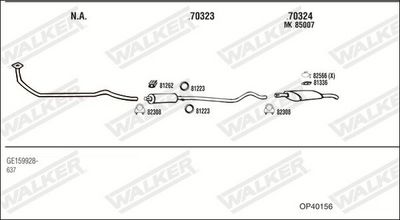 Изпускателна система WALKER OP40156