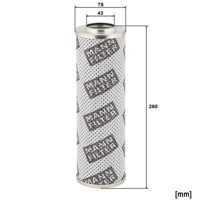 Filtr, pracovní hydraulika MANN-FILTER HD 8031 x