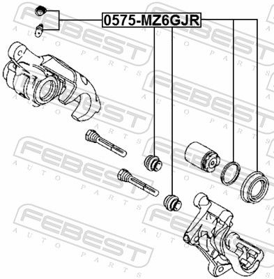 Repair Kit, brake caliper 0575-MZ6GJR