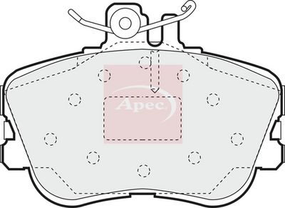 APEC Brake Pad Set, disc brake PAD805