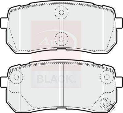 APEC Brake Pad Set, disc brake PAD1581B