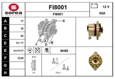 GENERATOR SNRA FI8001