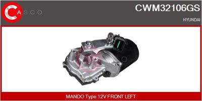 CASCO CWM32106GS Двигун склоочисника для HYUNDAI (Хендай)