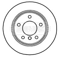 спирачен диск BORG & BECK BBD4707