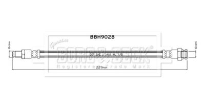 BORG-&-BECK BBH9028 Гальмівний шланг 