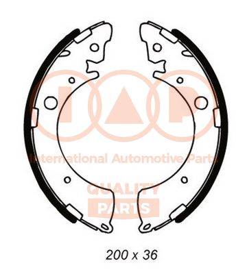IAP QUALITY PARTS 705-06014 Ремкомплект барабанных колодок для HONDA CIVIC V купе (EJ) 1.5 i LSi (EJ2)