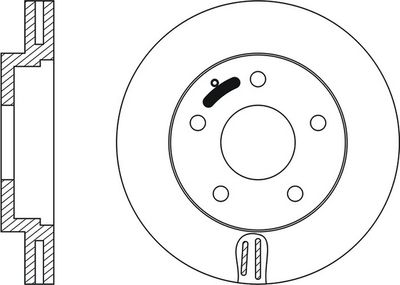 Тормозной диск FIT FR0208V для MAZDA MPV