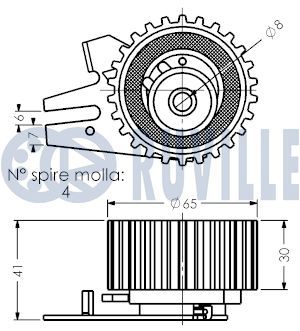 ROLA INTINZATOR CUREA DISTRIBUTIE RUVILLE 540287 1