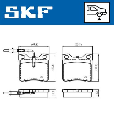 SET PLACUTE FRANA FRANA DISC SKF VKBP91032E 1