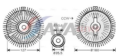 CUPLA VENTILATOR RADIATOR