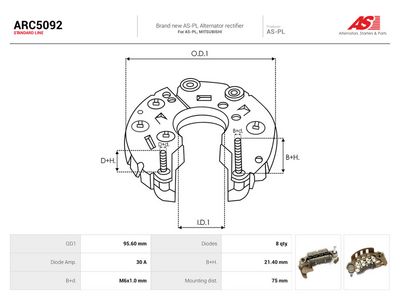 Usměrňovač, generátor AS-PL ARC5092