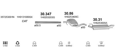 SISTEM DE ESAPAMENT POLMO POLMO00419
