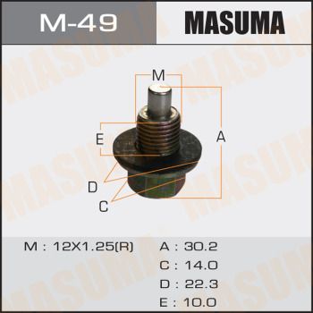 MASUMA M-49 Пробка поддона  для TOYOTA PREMIO (Тойота Премио)