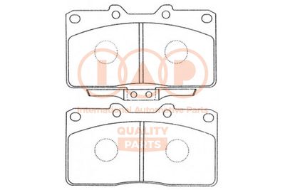 Комплект тормозных колодок, дисковый тормоз IAP QUALITY PARTS 704-12076P для MITSUBISHI 3000