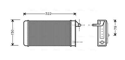 SCHIMBATOR CALDURA INCALZIRE HABITACLU AVA QUALITY COOLING AL6037