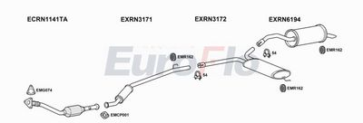 Układ wydechowy EUROFLO RNTRA207011D
