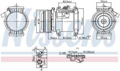 NISSENS Compressor, airconditioning ** FIRST FIT ** (891011)