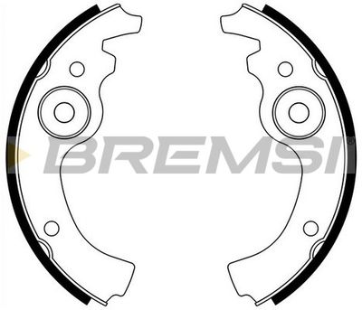 Комплект тормозных колодок BREMSI GF0141 для AUTOBIANCHI BIANCHINA