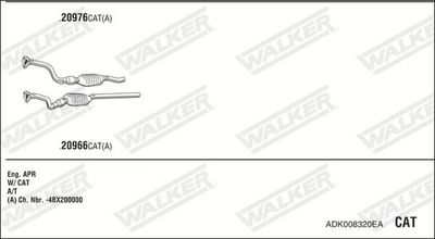 Изпускателна система WALKER ADK008320EA