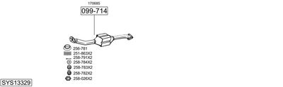 Výfukový systém BOSAL SYS13329