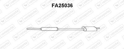 Предглушитель выхлопных газов VENEPORTE FA25036 для FIAT 127