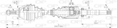 Приводной вал OPEN PARTS DRS6005.00 для CITROËN C15
