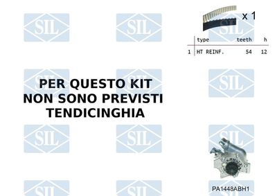 Vodní pumpa + sada ozubeného řemene Saleri SIL K1PA1448ABH1