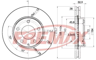 FREMAX BD-2671 Тормозные диски  для MAZDA MPV (Мазда Мпв)