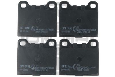 Комплект тормозных колодок, дисковый тормоз OPTIMAL BP-02196 для MERCEDES-BENZ HECKFLOSSE