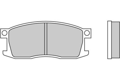 Комплект тормозных колодок, дисковый тормоз E.T.F. 12-0190 для HONDA PRELUDE