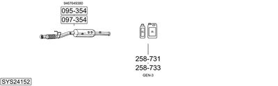 Układ wydechowy BOSAL SYS24152