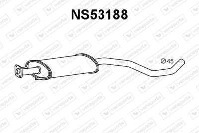 VENEPORTE NS53188 Глушитель выхлопных газов  для NISSAN MICRA III (K12) 160 SR