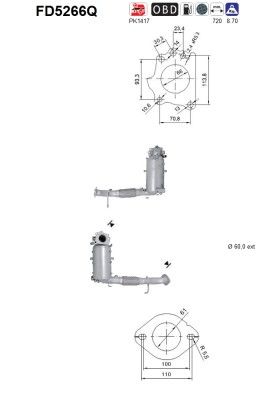 FILTRU FUNINGINE/PARTICULE SIST.DE ESAPAMENT