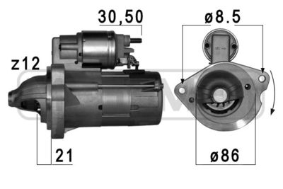 ERA 220688 Стартер для FORD FIESTA VI (CB1, CCN)